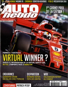 AUTO HEBDO n°2158 28/03/2018GP AUSTRALIE MEGANE RS GIANMARIA BRUNI PATRICK PETER - Imagen 1 de 1