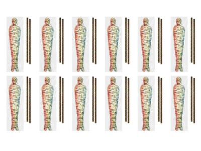 12 Mummy Tree Wrap Decoration Halloween Outdoor Prop Yard Haunted House Party - Image 1 of 2