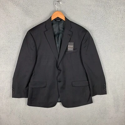 NUEVO CON ETIQUETAS JoS A Bank Traje Chaqueta Talla 44S Negro Ajuste A Medida Rendimiento Lana Foto 1 de 4