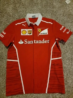 2017 Scuderia Ferrari Formula 1 Men's Team Polo Size Medium - Image 1 of 4