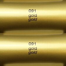(5,8€/m²) 1m x 0,63m Möbelfolie Gold 091 GLANZ Folie Oracal 621 Plotterfolie