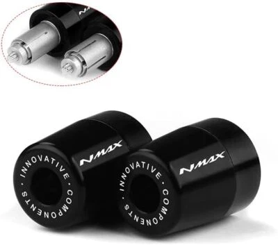 Para Yamaha NMAX 155 N MAX 125 motocicleta guidão alumínio barra extremidades plug pad - Imagem 1 de 4
