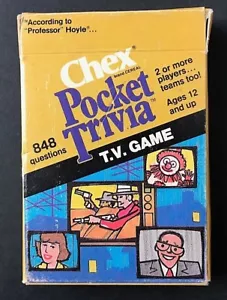 Vintage 1984 Chex Pocket Trivia Game Series 2 Playing Cards COMPLETE TV SPORTS - Bild 1 von 3
