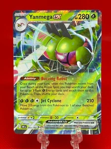 Juego de cartas coleccionables Pokémon Yanmega EX 003/182 Destined Rivals doble raro 2025 casi nuevo - Imagen 1 de 2