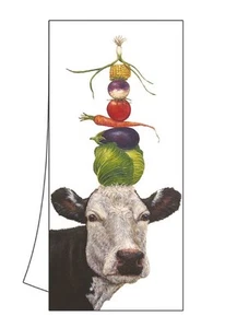 100% Cotton Kitchen/Bar Cow Towel 18" x 26" "Ida" NWT - Picture 1 of 1