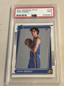 2021-22 PANINI Donruss Optic Fanatics Clasificado Novato Josh Giddey GEMA MT PSA 9 - Imagen 1 de 2