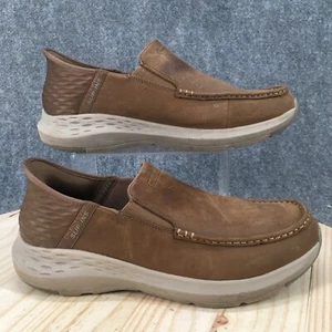 Skechers Shoes Mens 11 Slip ins Relaxed Fit Parson Oswin Loafers 204866 Brown - Picture 1 of 17
