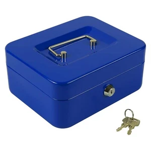 KYODOLED Cash Box with Money Tray,Storage Safe Lock Box with Key,Cash Drawer,... - Picture 1 of 7