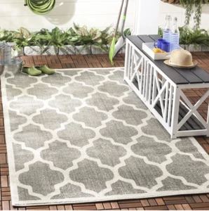 New Safavieh Amherst Modern Moroccan Geometric Area Rug 10'x14' Dark Grey Beige - Picture 1 of 9