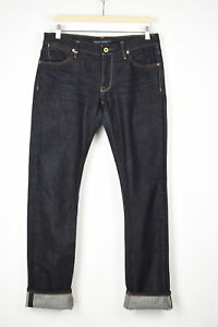 Ralph Lauren Madison Selvedge Jeans Damen W29 Regular Starr Zip Taschen Blau