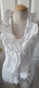 Boston Proper Dramatic Ruffle Blouse - Picture 1 of 9