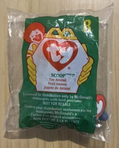 Vintage 1999 Ty Teenie Beanie Babys SCOOP THE PELICAN #08 McDonalds nicht mehr produziert NEU - Bild 1 von 2