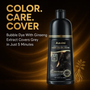 Aavini Bubble Hair Dye – Ginseng Extract, Covers Gray Hair, Easy One-Wash Color - Picture 1 of 11
