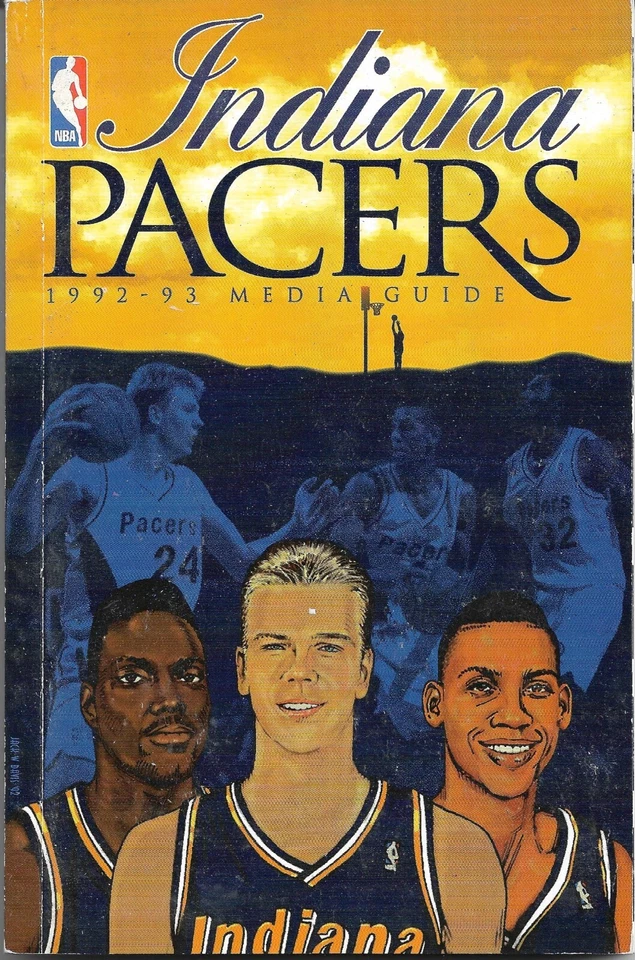 1992 - 93 印第安纳步行者媒体指南 - Reggie Miller — 第 1/1 张图片