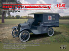 Model T 1917 Ambulance (Early), Wwi Aafs Car 1:3 5 Plastic Model Kit 35665 Icm