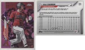 2020 Topps Chrome Update Target Pink Refractor Kole Calhoun #U-4