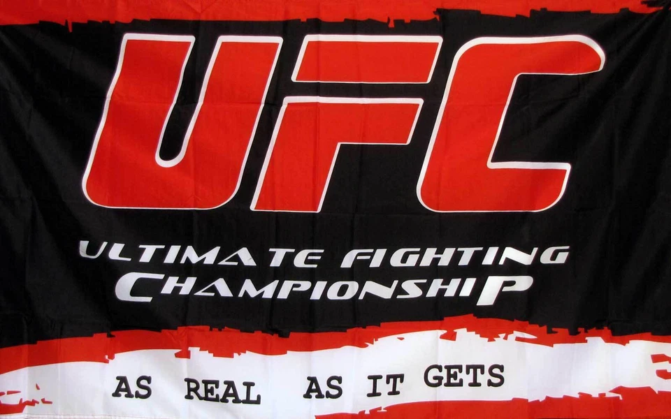 UFC RED BLACK 3X5 FLAG - Image 1 of 1