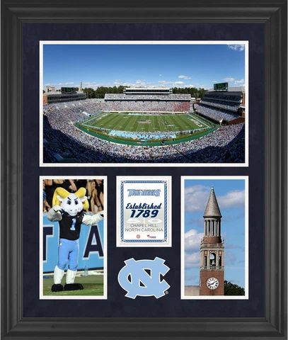North Carolina Tar Heels Kenan Memorial Stadium Framed 20x24 3-Opening Collage Cover