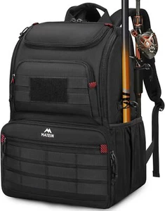 Fishing Backpack Tackle Box, Water Resistant Tackle Backpack Fishing Bags - Picture 1 of 8