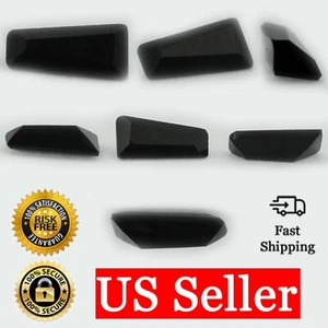Loose Tapered Baguette Cut Black Onyx CZ Stone Single Cubic Zirconia Birthstone - Picture 1 of 6