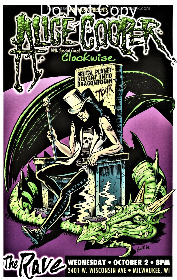 ALICE COOPER  POSTER 12"x18" Cardstock - Image 1 of 1