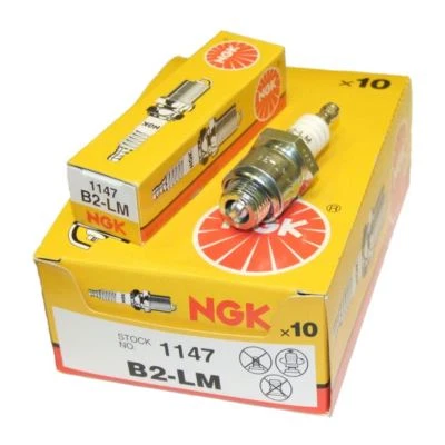 NGK B2LM Spark Plug x10 B2-LM Code 1147 Equivalent To Bosch W11E0 Champion J19LM