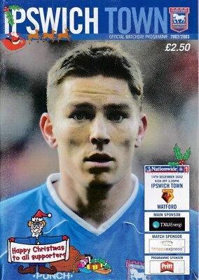Ipswich Town v Watford programme, 2002-03 - Image 1 of 2