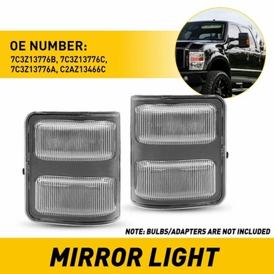 Luces de espejo retrovisor lateral para Lincoln Mark LT 2013-2014 carcasa lente transparente repuesto Foto 1 de 4