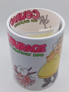 Handkolorierte Tasse - Courage the Cowardly Dog - Cartoon 90er - Bild 1 von 5