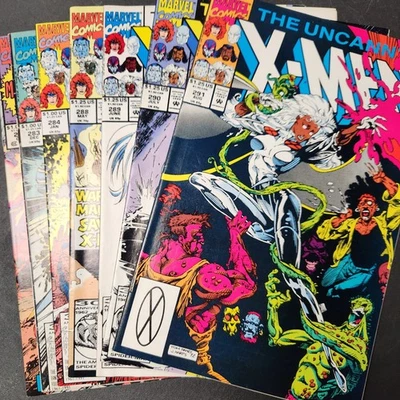 Uncanny X-Men 291, 290, 289, 288, 284, 283, 281 Lot 7 Marvel Comics 1991 VG - Image 1 of 4