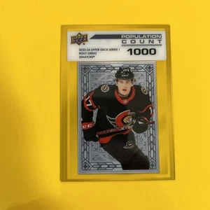 🐶 2023-24 Upper Deck Series 1 Population Count 1000 Ridly Greig #PC-24 Rookie - Bild 1 von 2