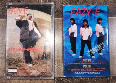 Vintage Eazy E Cassette Lot It's On 187 Killa Duz It 80s 1988 - Image 1 of 4