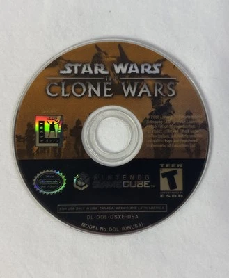Star Wars: The Clone Wars (Nintendo GameCube, 2002) - Disc Only - Tested Works! - Image 1 of 4