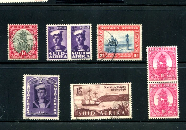 Stamps South Africa NAVY Ships lot of 6 , mix - Image 1 of 1