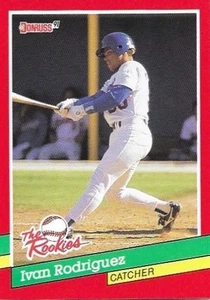 1991 Donruss The Rookies Ivan Rodriguez #33 Texas Rangers - Picture 1 of 2