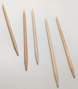 Set of 5 Clover Takumi Velvet Double Points - 7" US 7 /4.25 mm Bamboo  SM - Picture 1 of 1