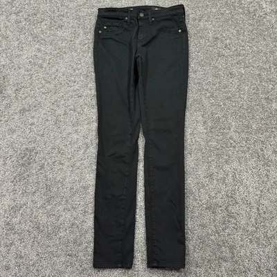 AG Adriano Goldschmied 裤子女式 24R 黑色打底裤踝超紧身 — 第 1/4 张图片