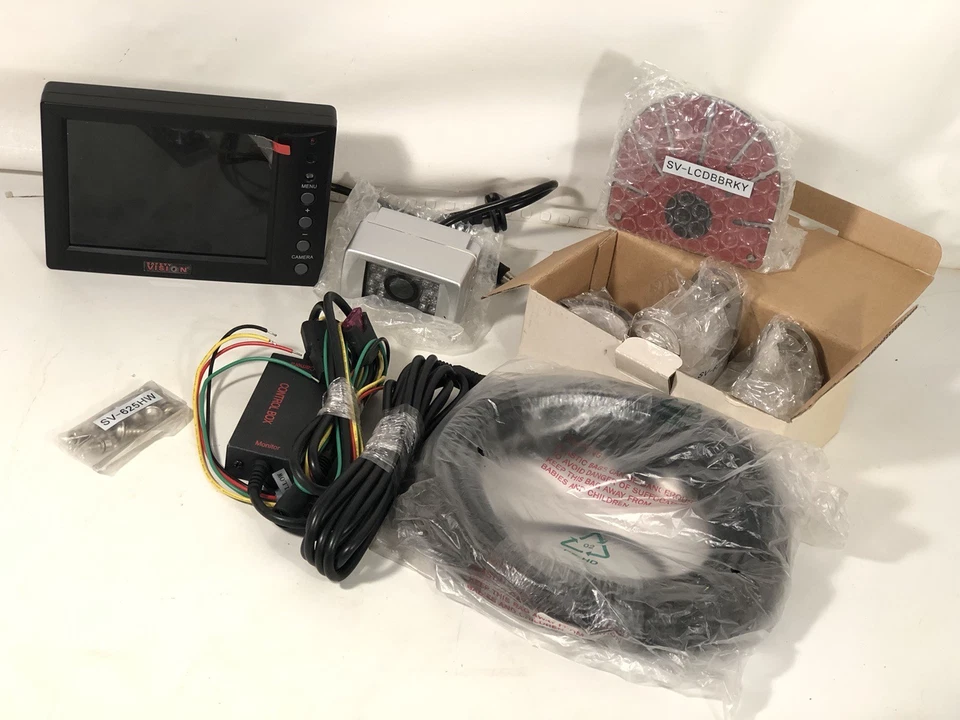 SAFETY VISION REAR VIEW CAMERA & MONITOR 5.6" SV-LCD56BA SV-6258 CAR TRUCK RV - Image 1 of 4