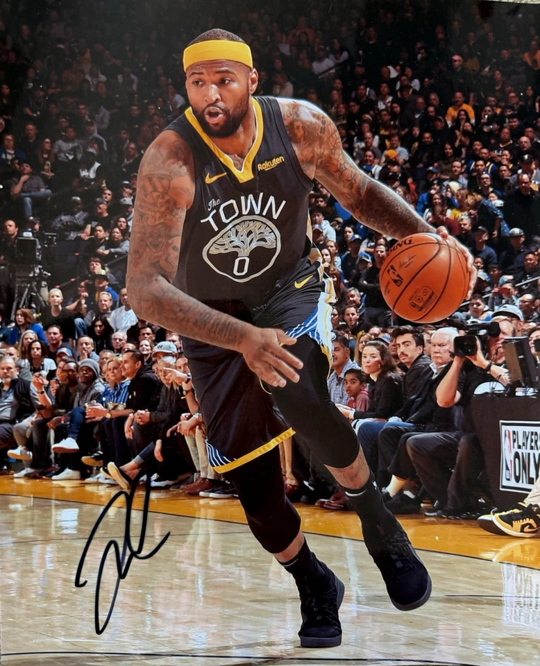 Autógrafo firmado por Demarcus Cousins 8x10 en foto, Golden State Warriors 2019 Foto 1 de 1