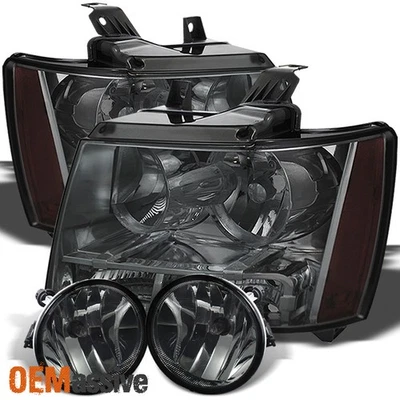 适用于 2007 - 2014 年 Suburban Tahoe 雪崩烟头灯 + 烟熏防撞雾灯 — 第 1/4 张图片