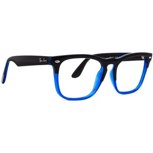 Ray-Ban Sunglasses Frame Only Steve RB 4487-V 6632/19 Black On Blue Italy 54 mm - Picture 1 of 6