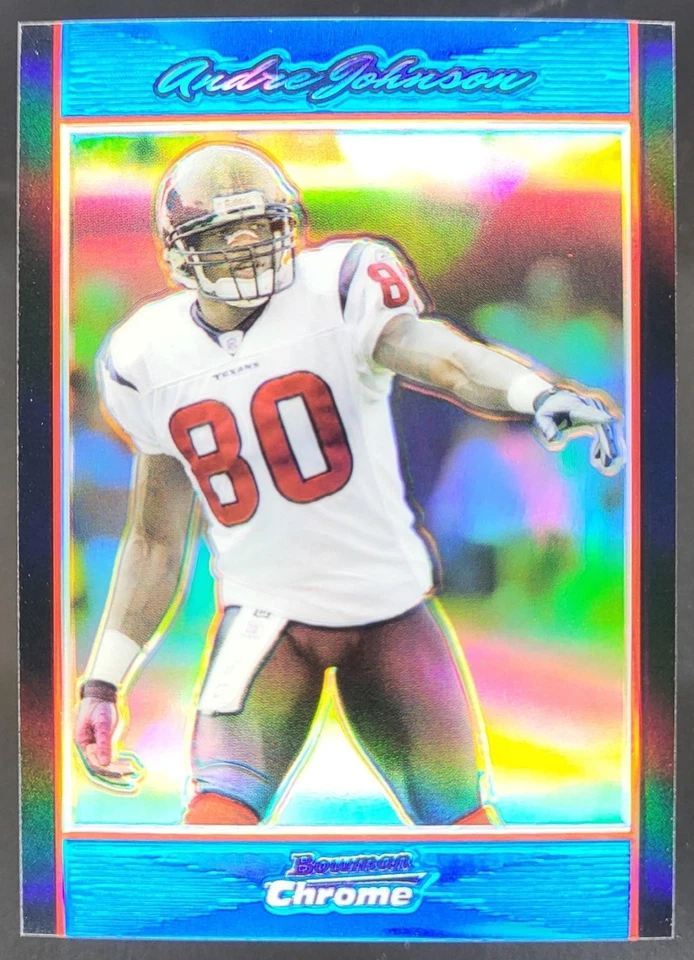 2007 Bowman Chrome Andre Johnson Blue Refractor /150 #BC146 Houston Texans MV - Image 1 of 4