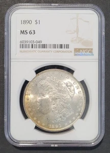 1890 NGC MS63 Morgan Silber Dollar - Bild 1 von 10
