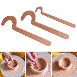 Wooden Pottery Turning Tool. Auxiliary Tool for Shaping And Forming Ceramics, - Picture 1 of 21