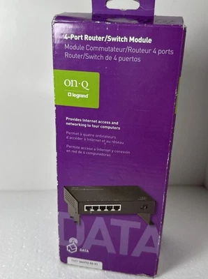 Legrand - On-Q - 4 Port Router/Switch Module (364772-02-V1) New - Image 1 of 4