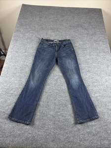Jeans Levi's donna 6 blu 515 bootcut tasche con patta lavaggio scuro denim western - Foto 1 di 7