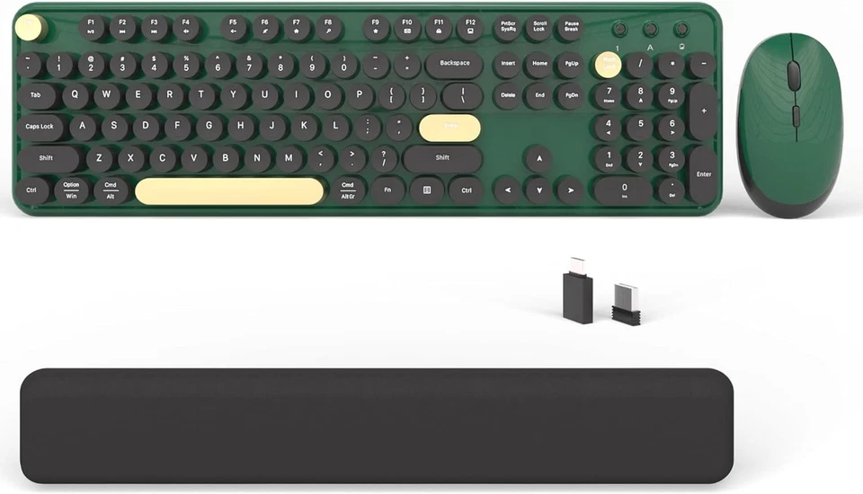 Wireless Computer Keyboards Mouse Combos, Cute Retro Typewriter  Keyboard - Image 1 of 1