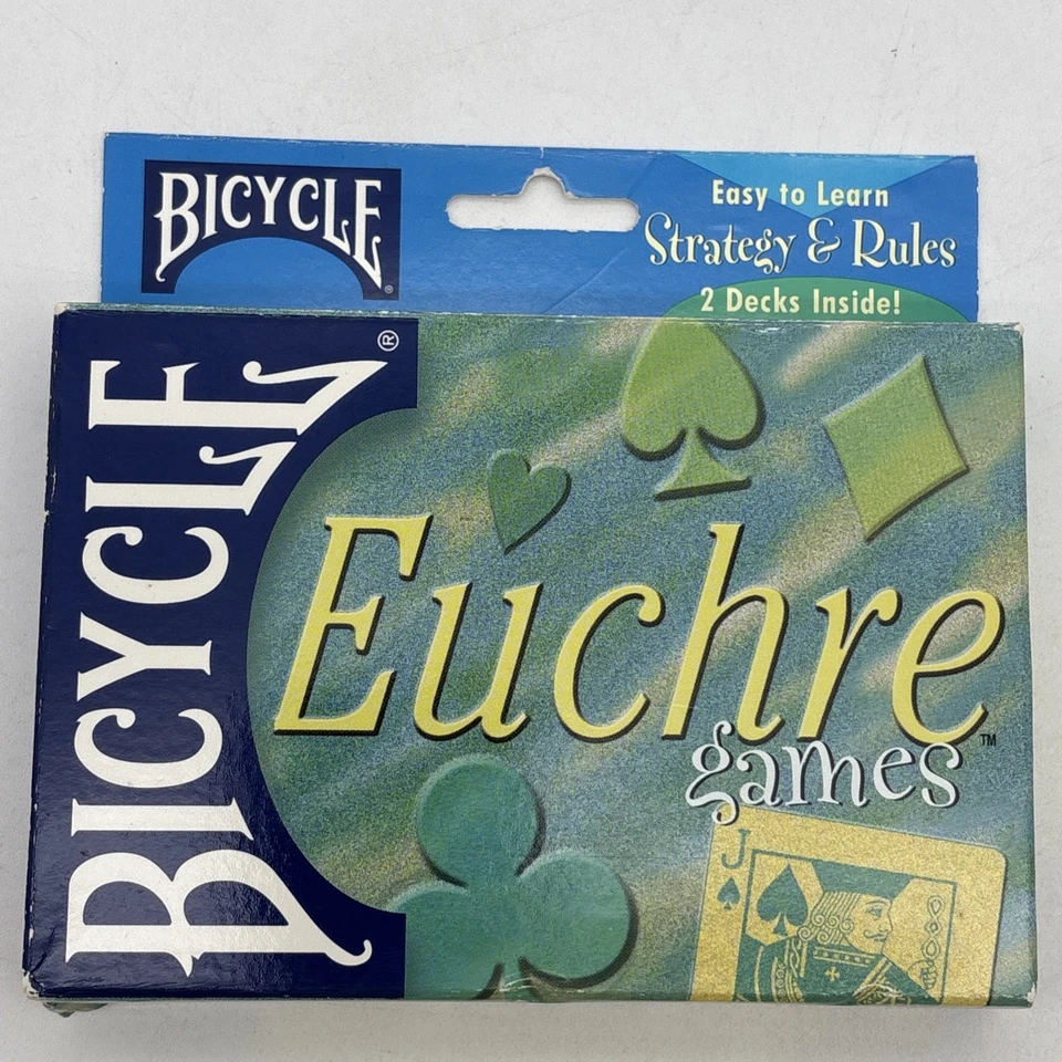 Bicycle Euchre Games Card Game Open Box Sealed Double Decks Unused Cards - Image 1 of 4