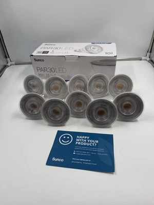 Sunco Lighting SCPAR3010PK27K 11W PAR30 LED Bulb, Soft White (10-Pack) - Image 1 of 4