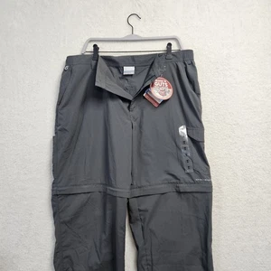 Pantalone Columbia PFG Blood & Guts III convertibile uomo 38x30 grigio Omni Shield nuovo con etichette - Foto 1 di 10